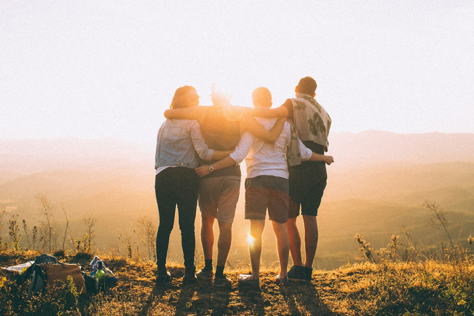 A connected group sharing time together